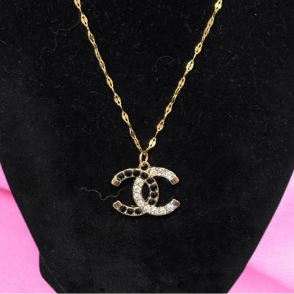 Upcycled Stamped Gold and Silver Necklace